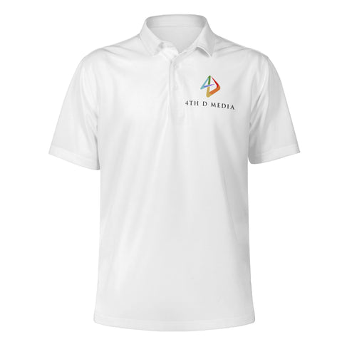 4thDMedia Mens white Polo Shirt