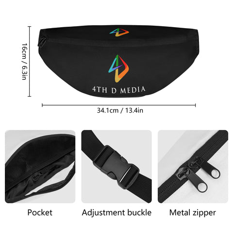 4thDMedia Fanny Pack Black