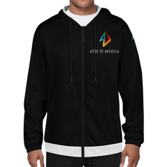 4thDMedia Zip Hoodie Black