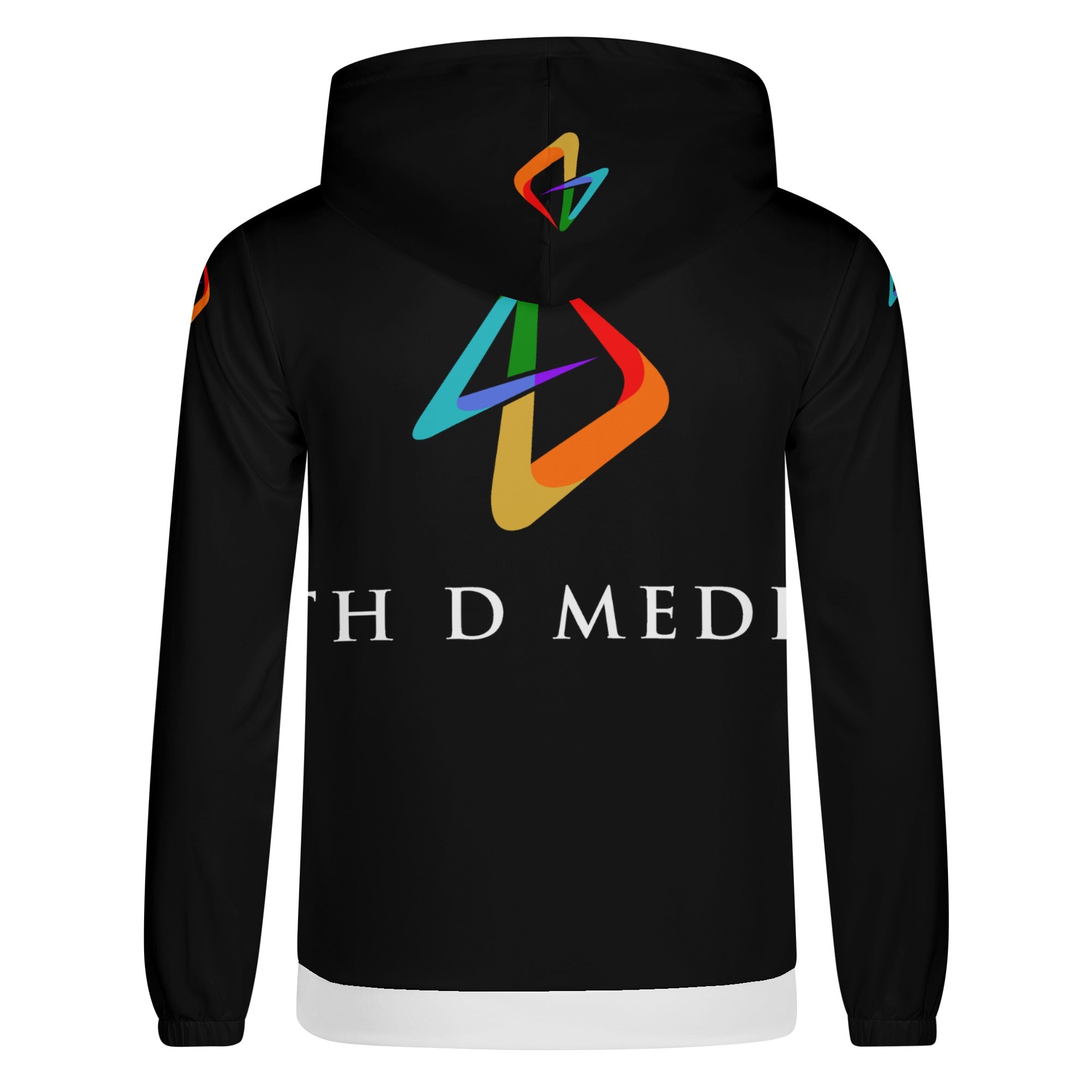 4thDMedia Zip Hoodie Black