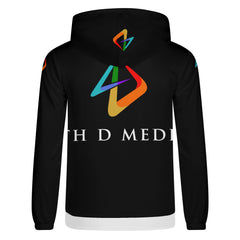 4thDMedia Zip Hoodie Black