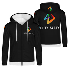 4thDMedia Zip Hoodie Black