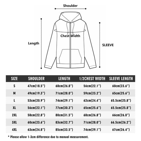 4thDMedia Zip Hoodie White