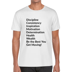 Wordly Motivation T-Shirt Blk Let