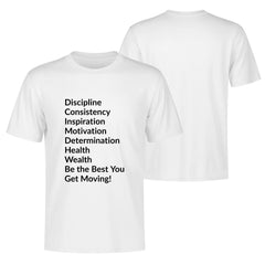 Wordly Motivation T-Shirt Blk Let