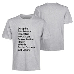 Wordly Motivation T-Shirt Blk Let