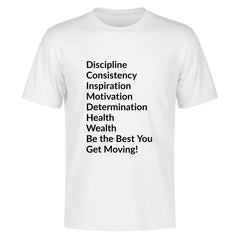 Wordly Motivation T-Shirt Blk Let