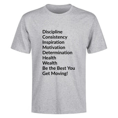 Wordly Motivation T-Shirt Blk Let