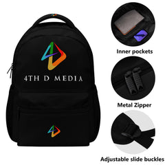4thDMedia Backpack Black