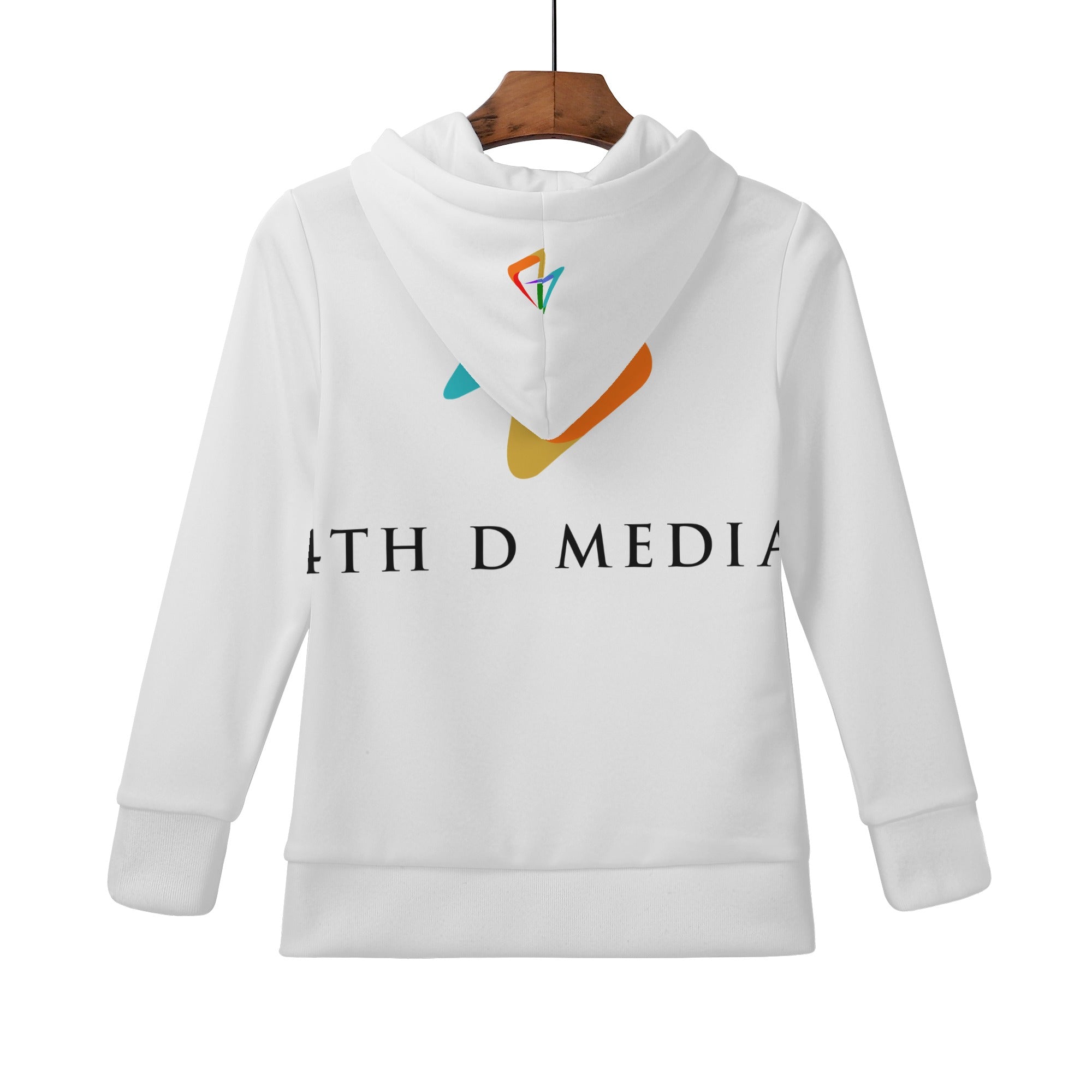 4thDMedia Kids Hoodie White