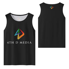 4thDMedia Mens Vest Shirt Black