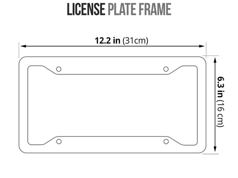 4thDMedia Customized License Plate Frames Black